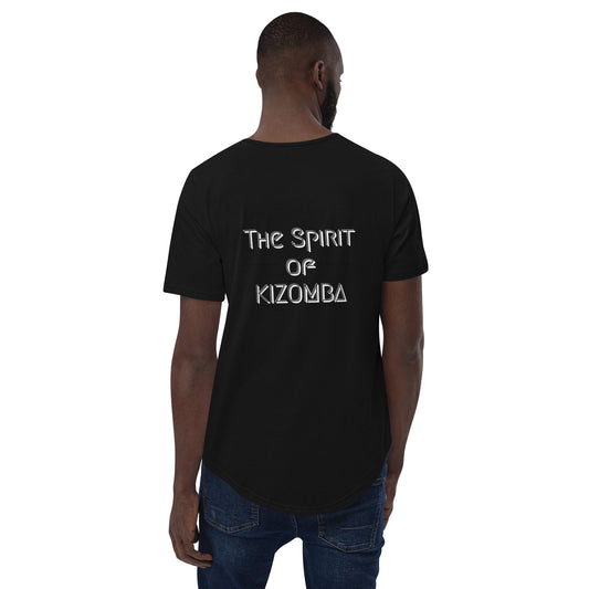 The Spirit of Kizomba Herren-T-Shirt mit abgerundetem Saum