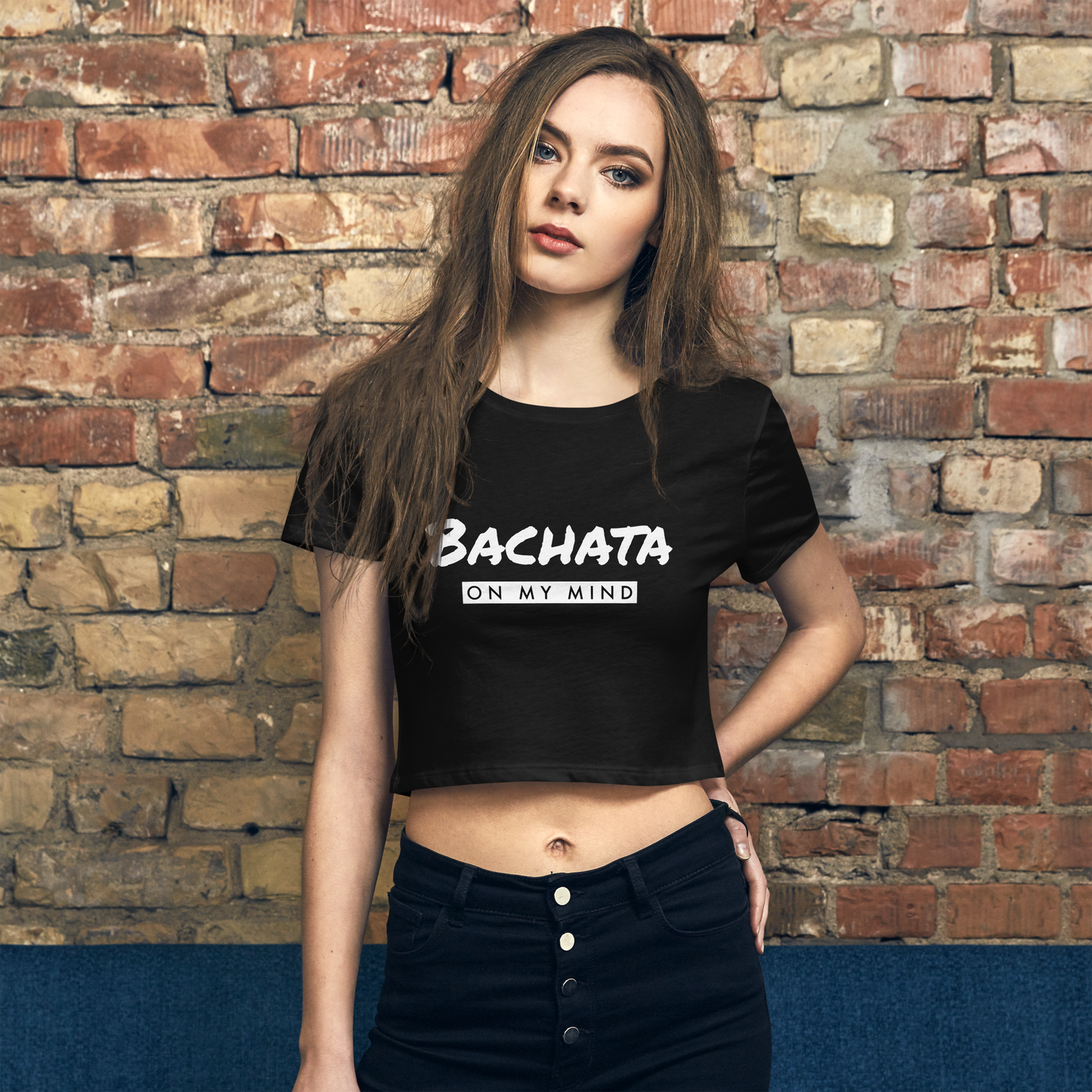 Bachata On My Mind Damen-Crop-Top